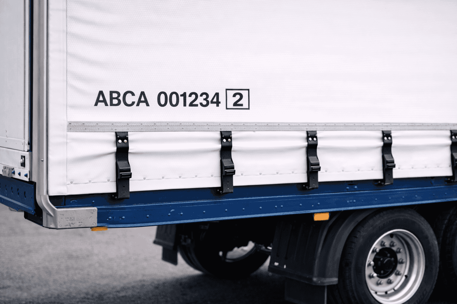 Příklad značení intermodálního návěsu ILU kódem